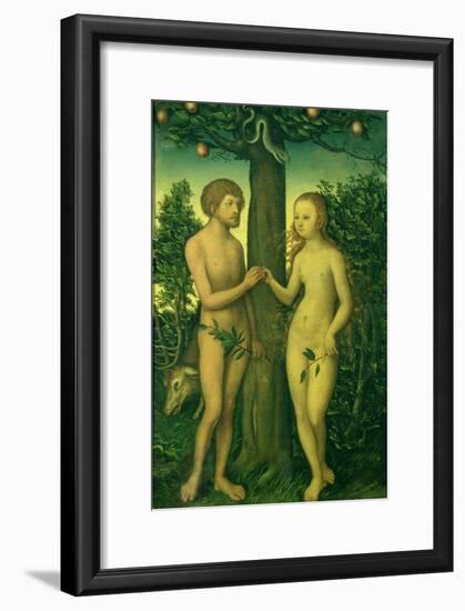 Adam and Eve-Lucas Cranach the Elder-Framed Giclee Print