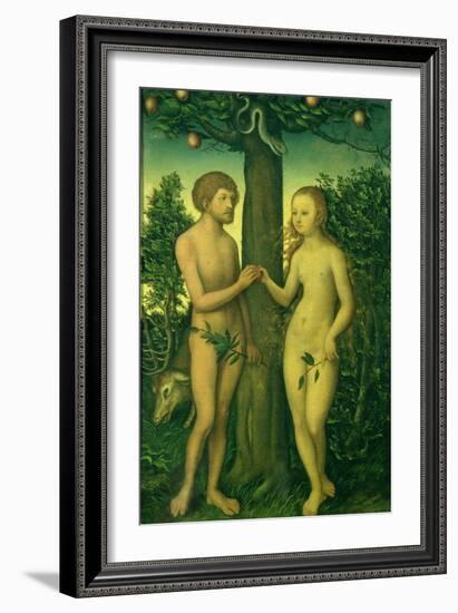 Adam and Eve-Lucas Cranach the Elder-Framed Giclee Print