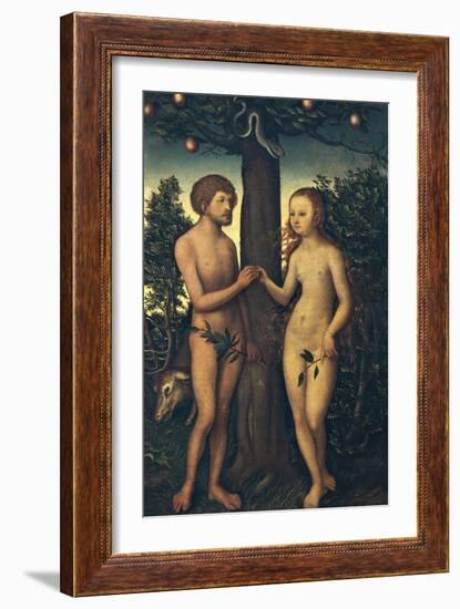 Adam and Eve-Lucas Cranach Elder-Framed Giclee Print