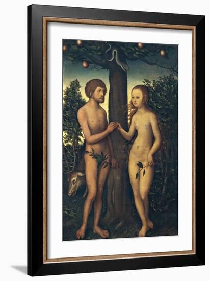 Adam and Eve-Lucas Cranach Elder-Framed Giclee Print