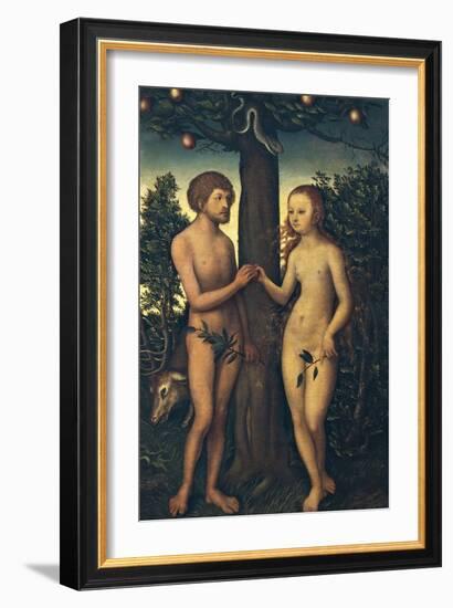 Adam and Eve-Lucas Cranach Elder-Framed Giclee Print