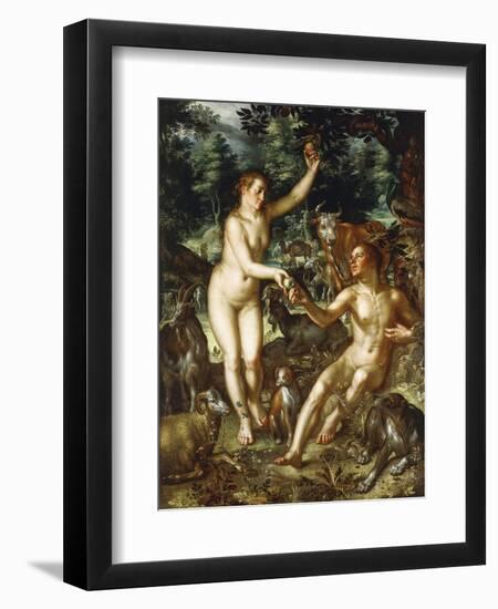 Adam and Eve-Joachim Wtewael Or Utewael-Framed Giclee Print