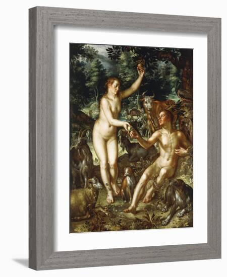 Adam and Eve-Joachim Wtewael Or Utewael-Framed Giclee Print