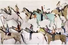 Sioux Warriors at Custer's Last Stand, 1876-Adam Bad Heart Buffalo-Premium Giclee Print