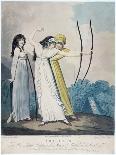 Portrait of a Mother and Her Daughter, in White Dresses, the Daughter with a Skipping Rope-Adam Buck-Framed Giclee Print