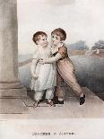 Portrait of a Mother and Her Daughter, in White Dresses, the Daughter with a Skipping Rope-Adam Buck-Giclee Print