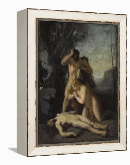 Adam et Eve trouvant le corps d'Abel-Jean Jacques Henner-Framed Premier Image Canvas