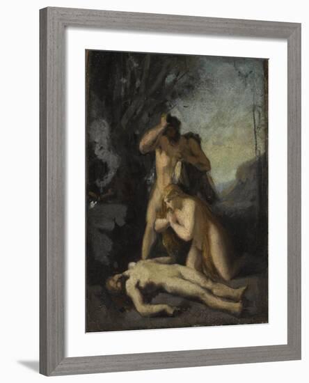 Adam et Eve trouvant le corps d'Abel-Jean Jacques Henner-Framed Giclee Print