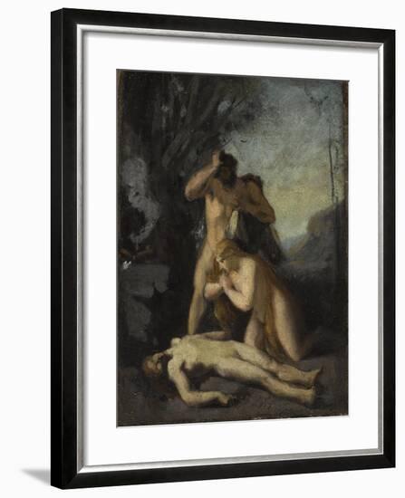 Adam et Eve trouvant le corps d'Abel-Jean Jacques Henner-Framed Giclee Print