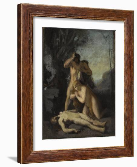 Adam et Eve trouvant le corps d'Abel-Jean Jacques Henner-Framed Giclee Print