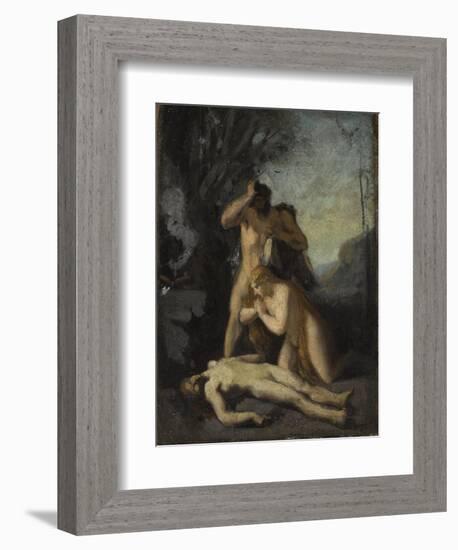 Adam et Eve trouvant le corps d'Abel-Jean Jacques Henner-Framed Giclee Print