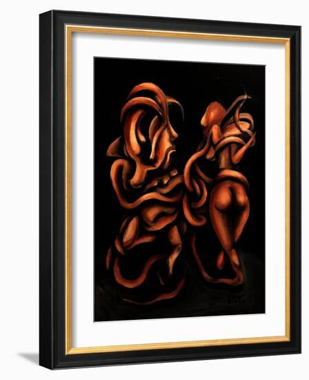 Adam & Eve, C.2020 (Acrylic on Canvas)-Blake Munch-Framed Giclee Print