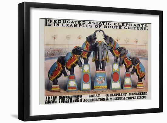 Adam Forepaugh's Great Aggregation Poster-Matt Morgan-Framed Giclee Print