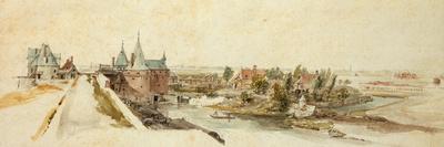 Distant View of a Town with a Chateau on the Right-Adam Frans van der Meulen-Giclee Print