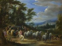 Louis XIV Crossing into the Netherlands at Lobith-Adam Frans van der Meulen-Art Print