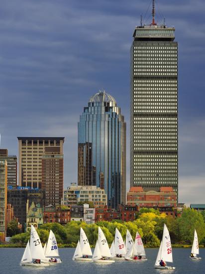 'Mit Sailing Team Practicing in Charles River, Boston, Massachusetts ...