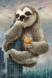 Sloth Climbing a Building-Adam Lawless-Photographic Print