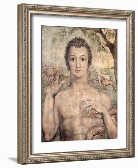 Adam Naming the Beasts, 1810-William Blake-Framed Giclee Print