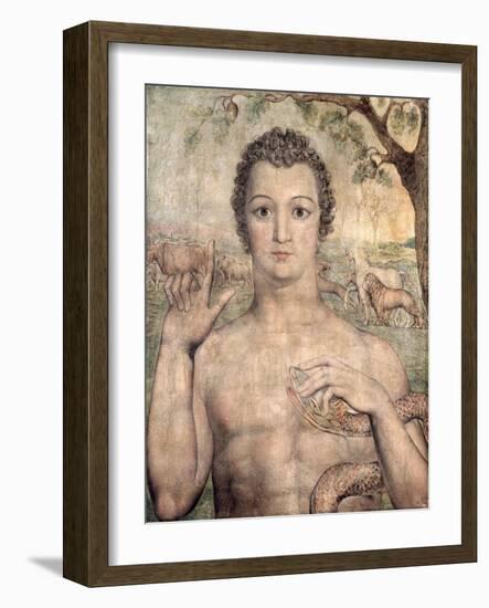 Adam Naming the Beasts, 1810-William Blake-Framed Giclee Print