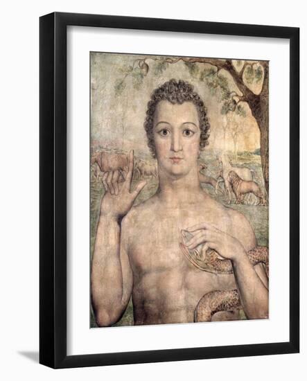 Adam Naming the Beasts, 1810-William Blake-Framed Giclee Print