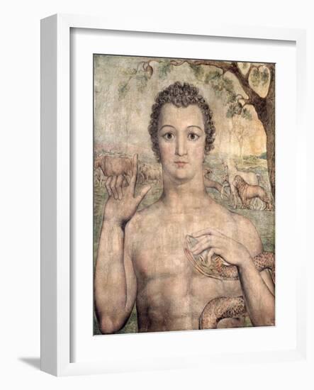 Adam Naming the Beasts, 1810-William Blake-Framed Giclee Print