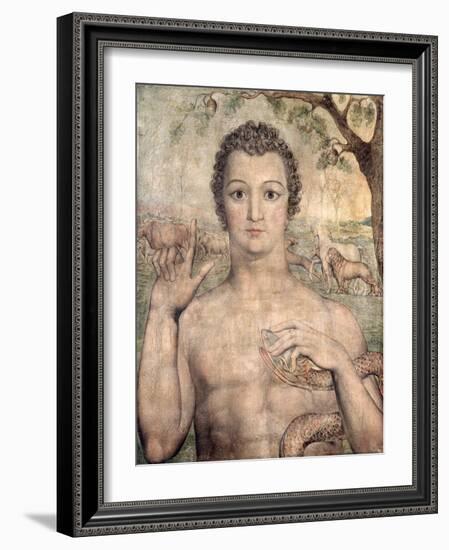 Adam Naming the Beasts, 1810-William Blake-Framed Giclee Print