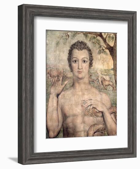 Adam Naming the Beasts, 1810-William Blake-Framed Giclee Print