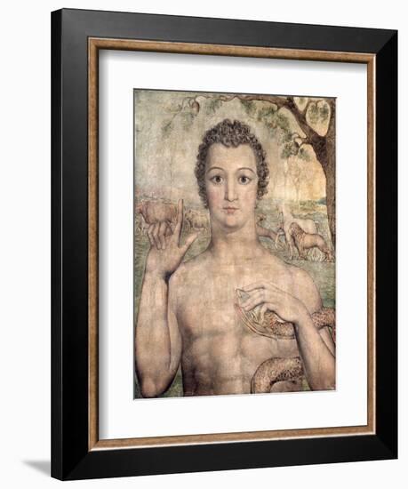 Adam Naming the Beasts, 1810-William Blake-Framed Giclee Print