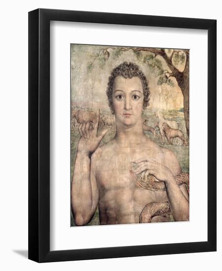 Adam Naming the Beasts, 1810-William Blake-Framed Giclee Print