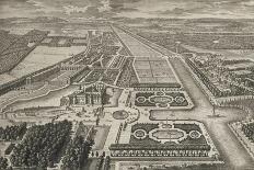 Diverses vues de Chantilly : vue et perspective du canal, des jardins et du château-Adam Perelle-Premium Giclee Print