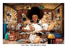 The Barber's Shop-Adam Perez-Framed Art Print