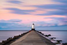 Ludington North Breakwater Light Sunrise-Adam Romanowicz-Photographic Print