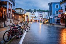 Quiet Dawn On Mackinac Island-Adam Romanowicz-Framed Premier Image Canvas