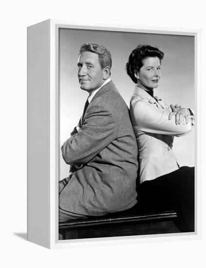 ADAM'S RIB, 1949 directed by GEORGE CUKOR with Spencer Tracy and Katharine Hepburn (b/w photo)-null-Framed Stretched Canvas