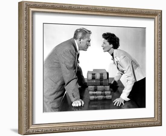 Adam's Rib, Spencer Tracy, Katharine Hepburn, 1949-null-Framed Photo