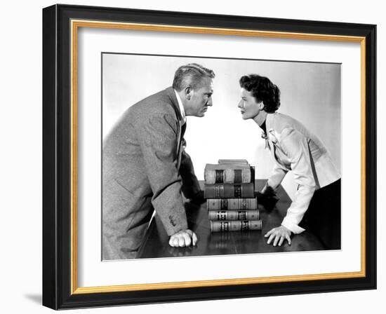 Adam's Rib, Spencer Tracy, Katharine Hepburn, 1949-null-Framed Photo