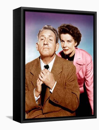 Adam's Rib, Spencer Tracy, Katharine Hepburn, 1949-null-Framed Stretched Canvas