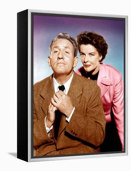 Adam's Rib, Spencer Tracy, Katharine Hepburn, 1949-null-Framed Stretched Canvas