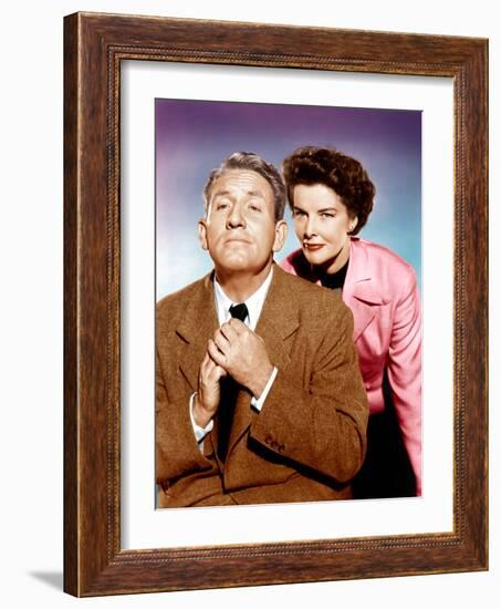 Adam's Rib, Spencer Tracy, Katharine Hepburn, 1949-null-Framed Photo