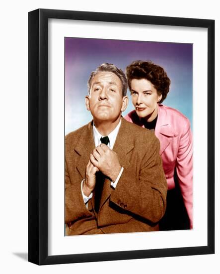 Adam's Rib, Spencer Tracy, Katharine Hepburn, 1949-null-Framed Photo