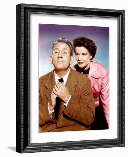 Adam's Rib, Spencer Tracy, Katharine Hepburn, 1949-null-Framed Photo