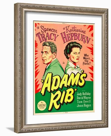 Adam's Rib, Spencer Tracy, Katharine Hepburn, 1949-null-Framed Art Print