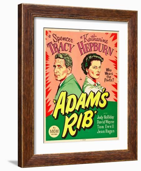 Adam's Rib, Spencer Tracy, Katharine Hepburn, 1949-null-Framed Art Print