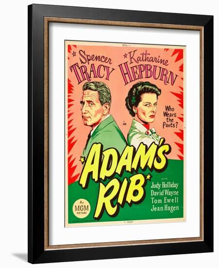 Adam's Rib, Spencer Tracy, Katharine Hepburn, 1949-null-Framed Art Print