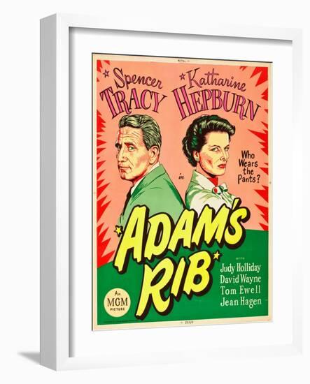 Adam's Rib, Spencer Tracy, Katharine Hepburn, 1949-null-Framed Art Print