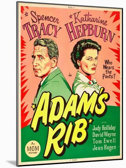 Adam's Rib, Spencer Tracy, Katharine Hepburn, 1949-null-Mounted Art Print