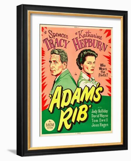 Adam's Rib, Spencer Tracy, Katharine Hepburn, 1949-null-Framed Art Print