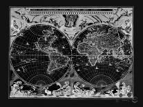 Antique World Map-Adam Shaw-Framed Art Print