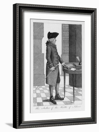 Adam Smith Economist and Philosopher-John Kay-Framed Art Print