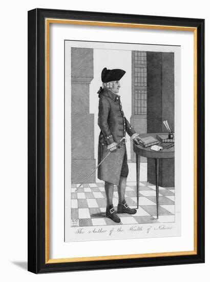 Adam Smith Economist and Philosopher-John Kay-Framed Art Print